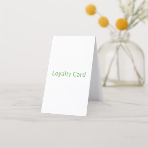 Create You Own 2" x 7" Loyalty Card