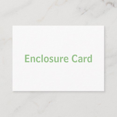 Create You Own 3.5" x 2.5" Enclosure Card