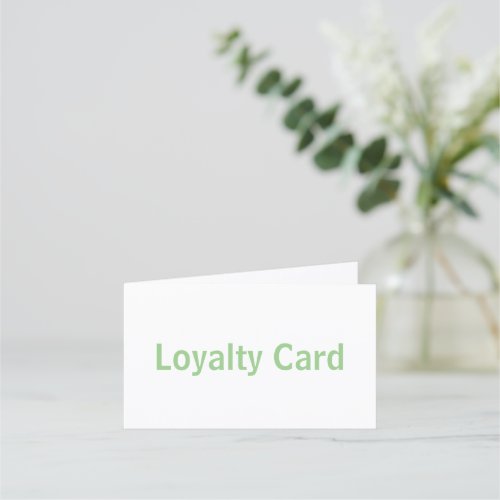 Create You Own 3.5" x 4" Folded Loyalty Card