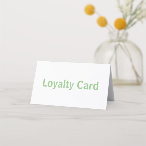 Create You Own 3.5" x 4" Folded Loyalty Card