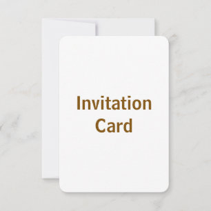 Create You Own 3.5" x 5" Invitation Card