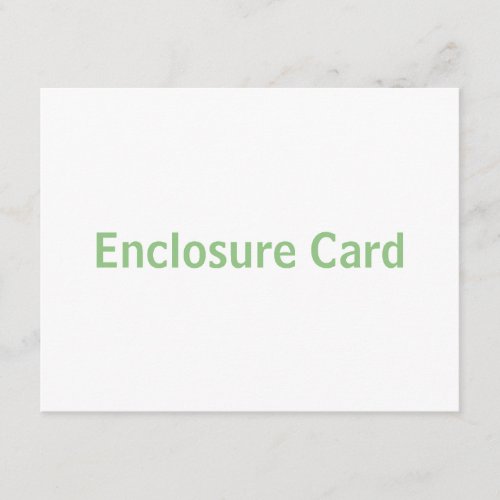 Create You Own 4.25" x 5.5" Enclosure Card