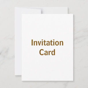 Create You Own 4.25" x 5.5" Invitation Card