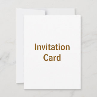 Create You Own 4.25" x 5.5" Invitation Card