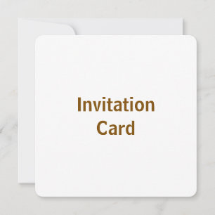 Create You Own 5.25" x 5.25" Round Invitation Card
