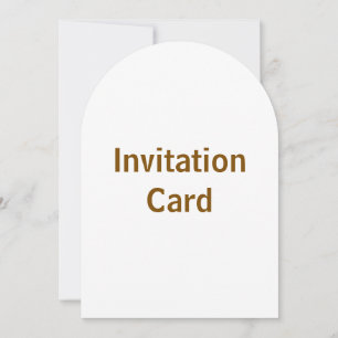 Create You Own 5" x 7" Arch Invitation Card