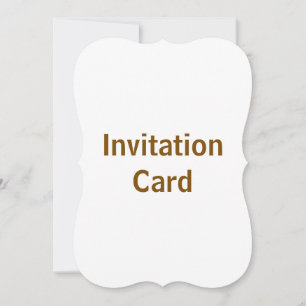 Create You Own 5" x 7" Bracket Invitation Card