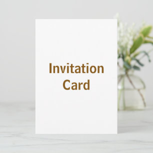 Create You Own 5" x 7" Invitation Card