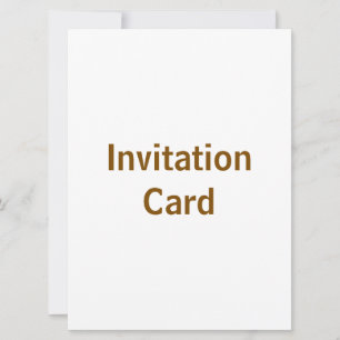 Create You Own 6.5" x 8.75" Invitation Card