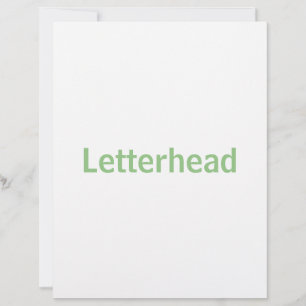 Create You Own 8.5" x 11" Letterhead