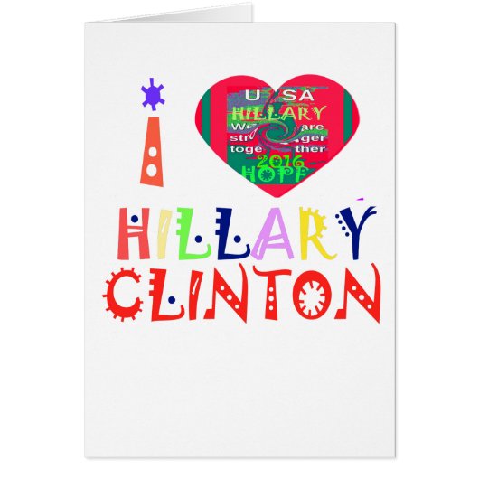 Create You Own Inspirational Hillary Love Quote (Front)