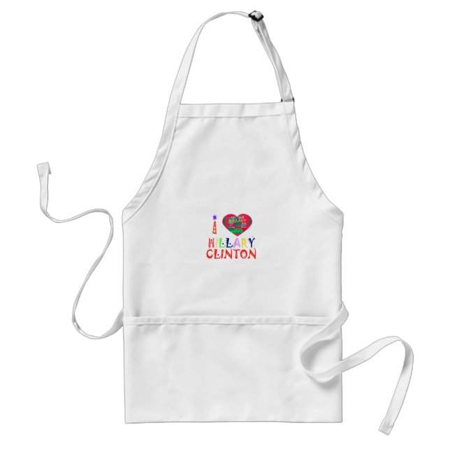 Create You Own Inspirational Hillary Love Quote Adult Apron (Front)