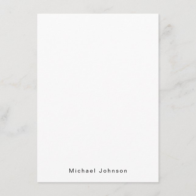 Create You Own Personal Note Card (Front)