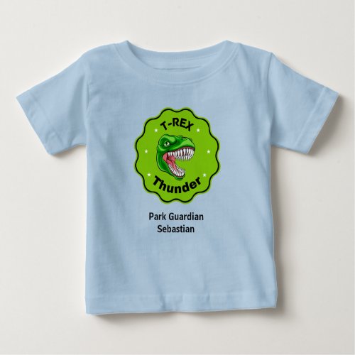 Create You Own T_Rex Dinosaurs Roaring Adventure  Baby T_Shirt
