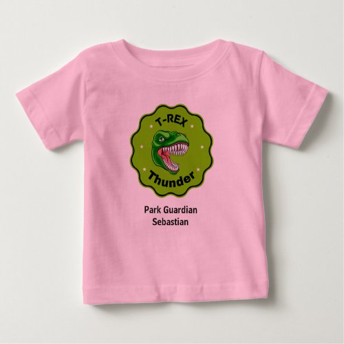Create You Own T_Rex Dinosaurs Roaring Adventure  Baby T_Shirt