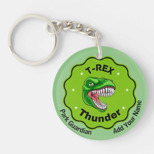 Create You Own T_Rex Dinosaurs Roaring Adventure  Keychain