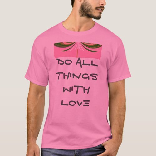 Create You Own With Love Basic T_Shirt Template
