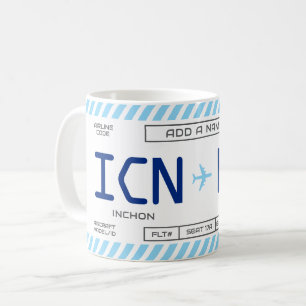 Create Your Boarding Pass Mug for Travel Fans
