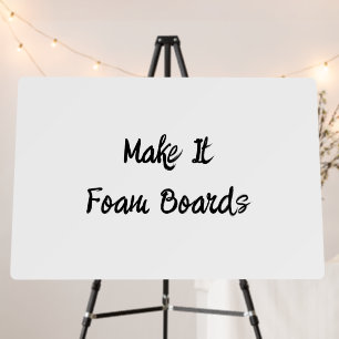 Create Your Brand Promotion 36" x 24" Round Foam Board