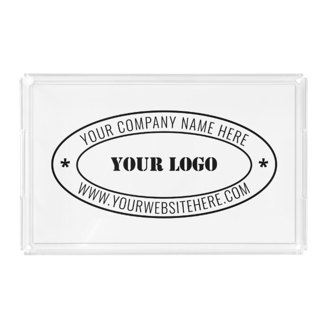 Create Your Branded Business Acrylic Tray Template (Front)