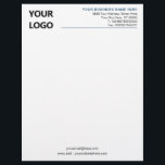 Create Your Branded Business Letterhead Template<br><div class="desc">Custom Fonts and Colors - Design Your Own Personalized Business Letterhead Template with Logo Professional Branded Letterheads Example Office Supplies Stationery - Add Your Logo - Image - Photo or QR Code / and Name - Company / Address / Contact Information / more - Resize and move or remove and...</div>