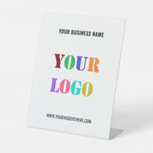 Create Your Branded Business Pedestal Sign Example