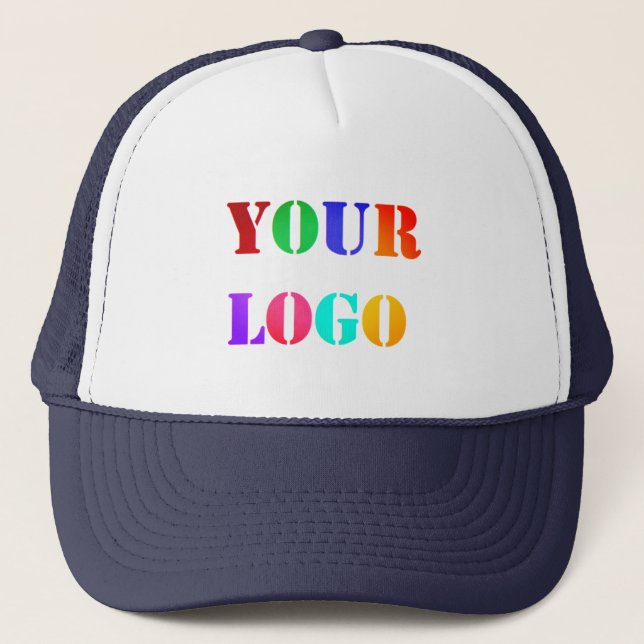 Create Your Branded Business Trucker Hats Template (Front)