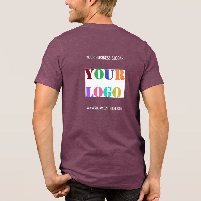 Create Your Branded Promotional Business Template Tri-Blend Shirt (Back)