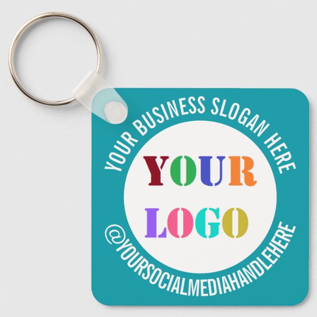 Create Your Branded Promotional Keychains Template (Front)
