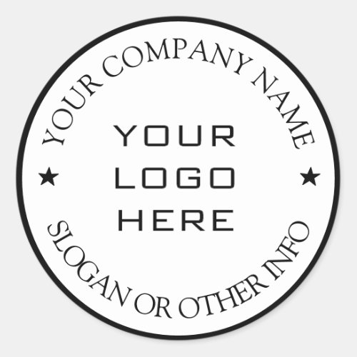 Create Your Business Logo Classic Round Sticker