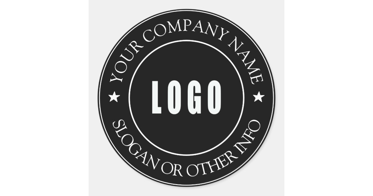 Create Your Business Logo Custom Classic Round Sti Classic Round Sticker