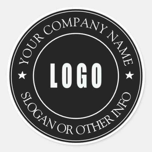 Create Your Business Logo Custom Classic Round Sti Classic Round Sticker