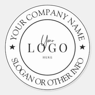 Create Your Business Logo Custom Classic Round Sti Sticker
