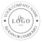 Create Your Business Logo Custom Classic Round Sti