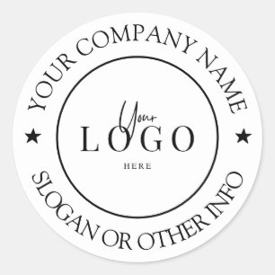 Create Your Business Logo Custom Classic Round Sti Sticker