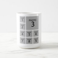 Create your collage Personalized template 9 PHOTO Coffee Mug