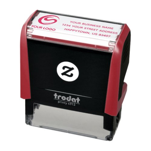 Create Your Company Logo Address Self_inking Stamp