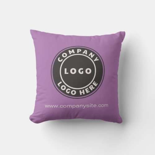 Create Your Company Logo Business Brand Throw Pillow