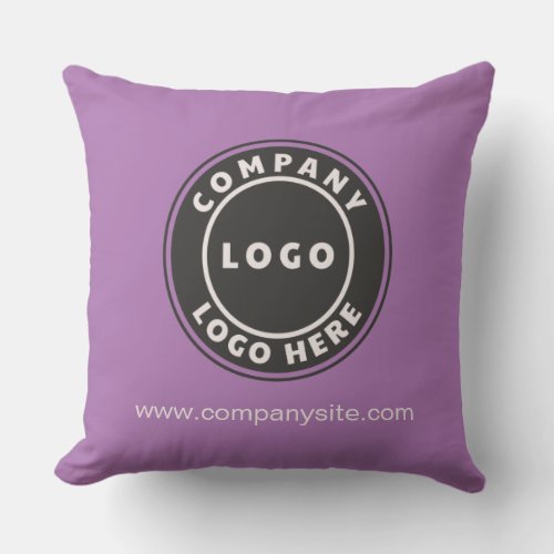 Create Your Company Logo Business Showroom Throw Pillow