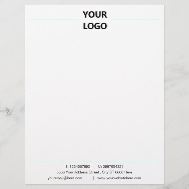 Create Your Company Stationery Letterhead Template (Front)
