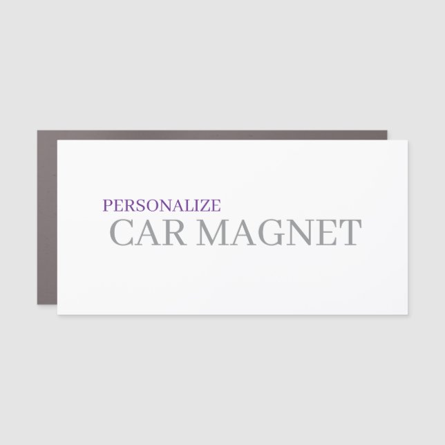 Create Your Custom 10" X 20" Rectangle Normal Car Magnet (Front)