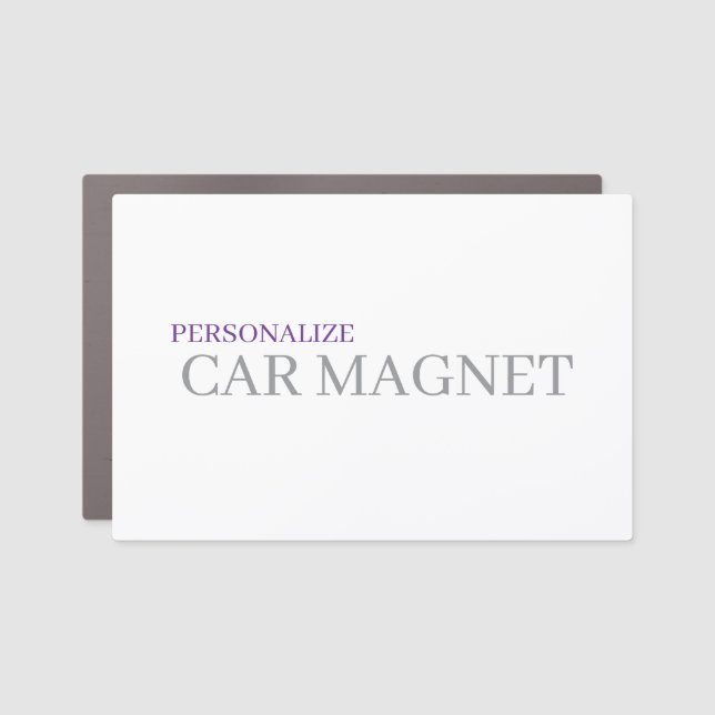 Create Your Custom 12" X 18" Rectangle Car Magnet (Front)