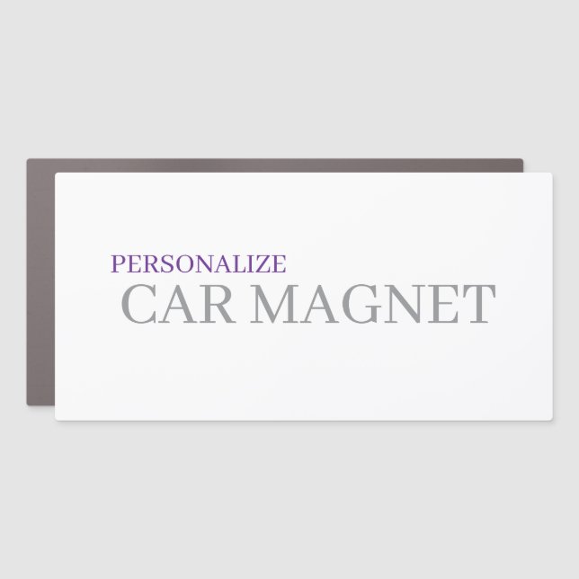 Create Your Custom 12" X 24" Rectangle Car Magnet (Front)
