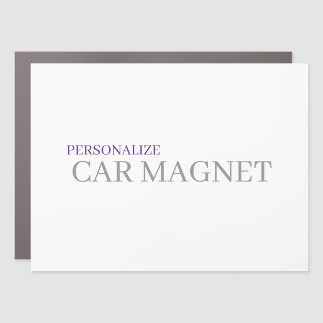 Create Your Custom 18" X 24" Rectangle Normal Car Magnet (Front)