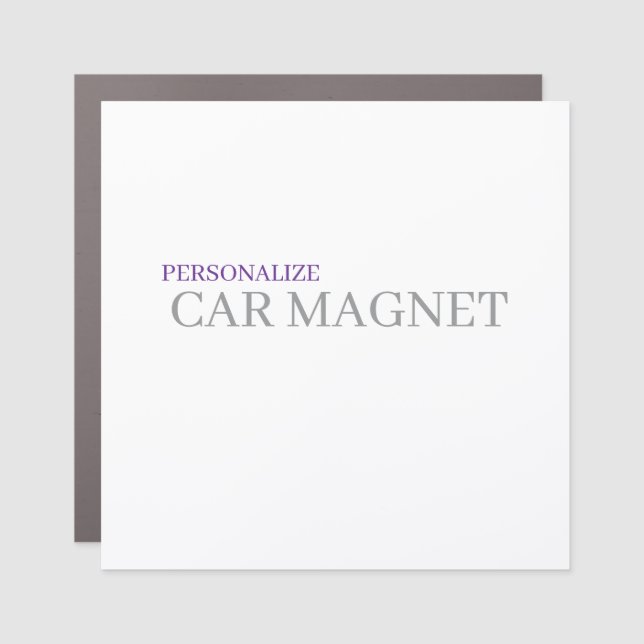 Create Your Custom  3" x 3" Square Normal Car Magnet (Front)