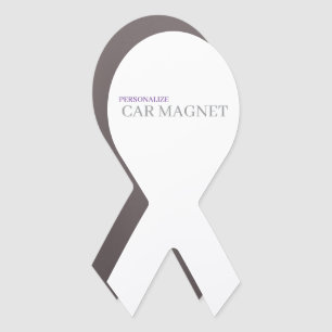 Create Your Custom 4" X 8" Ribbon Car Magnet