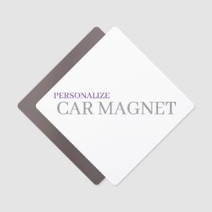 Create Your Custom 5" x 5" Diamond Car Magnet