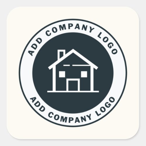 Create Your Custom Business Logo Company Office Square Sticker