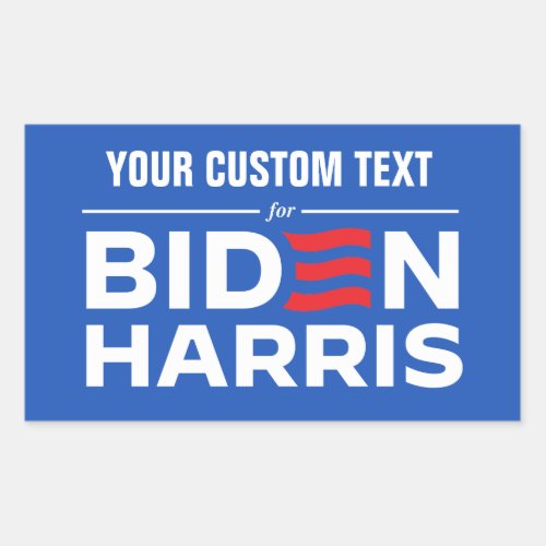 Create Your Custom Group Nam for Biden Harris 2024 Rectangular Sticker