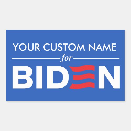 Create Your Custom Group Nam for Biden Harris 2024 Rectangular Sticker